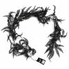 180cm Black Artificial Fern Garland Hanging Foliage Decoration