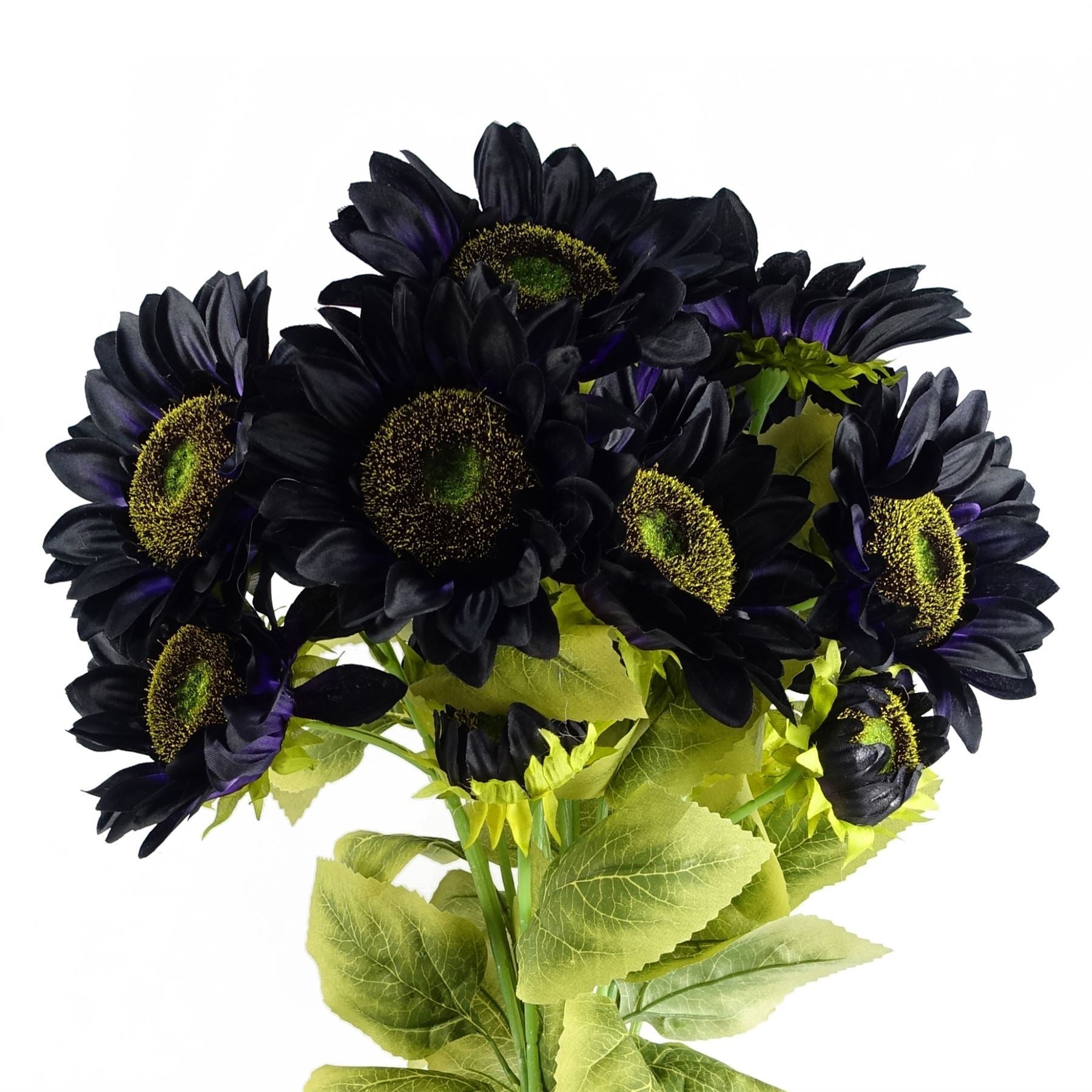 Pack of 6 x 88cm Purple Artificial Sunflower - 18 heads - Premium Quality