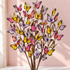 Faux Butterfly Branch Sprays for Easter and Spring Decor, 53cm - Set of 6
