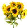 Artificial Flowers Yellow Sunflower - 3 heads 88cm