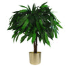 80cm Large Artificial Mango Tree Plant with Metal Planter - Premium Quality