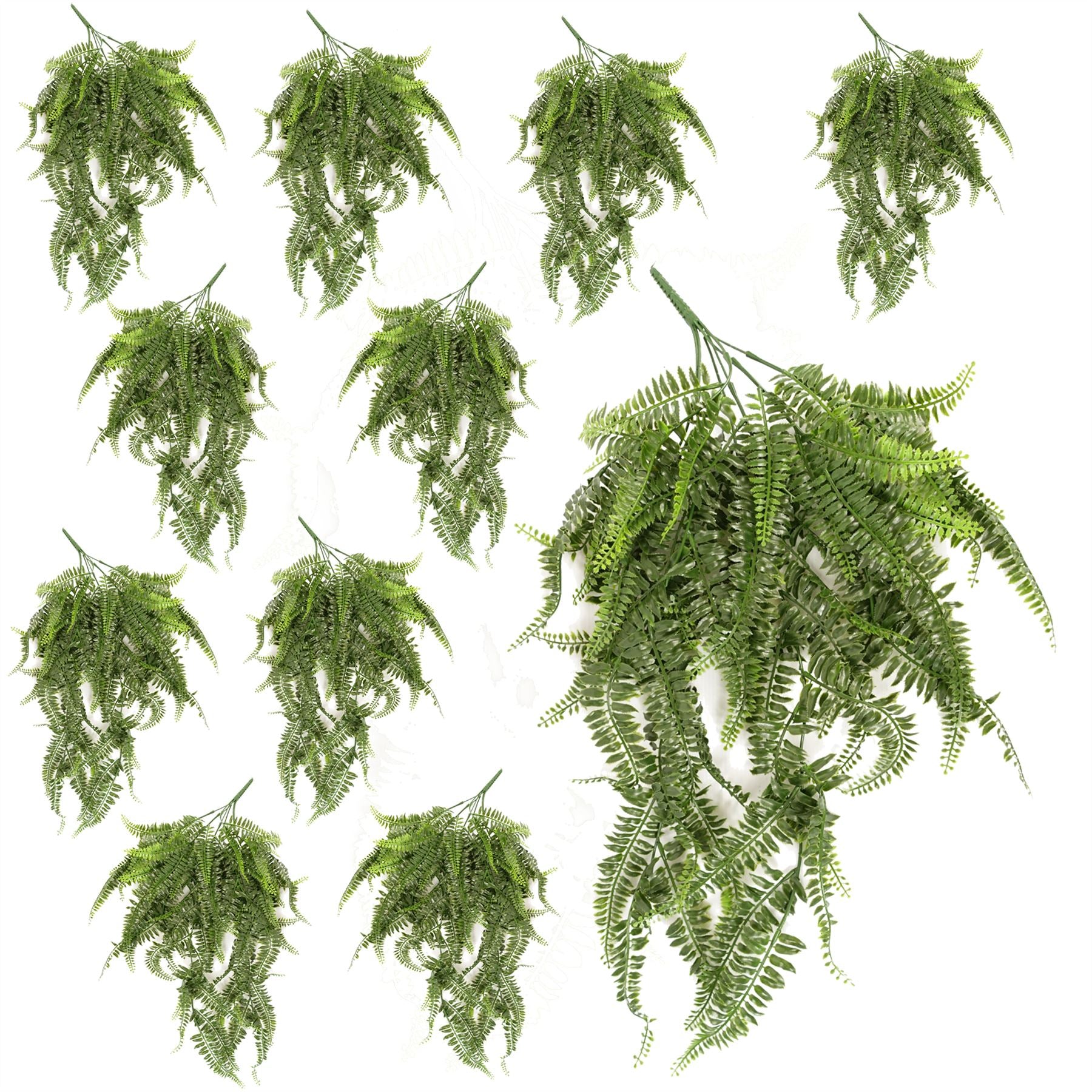 UV Resistant Artificial Boston Fern Bush