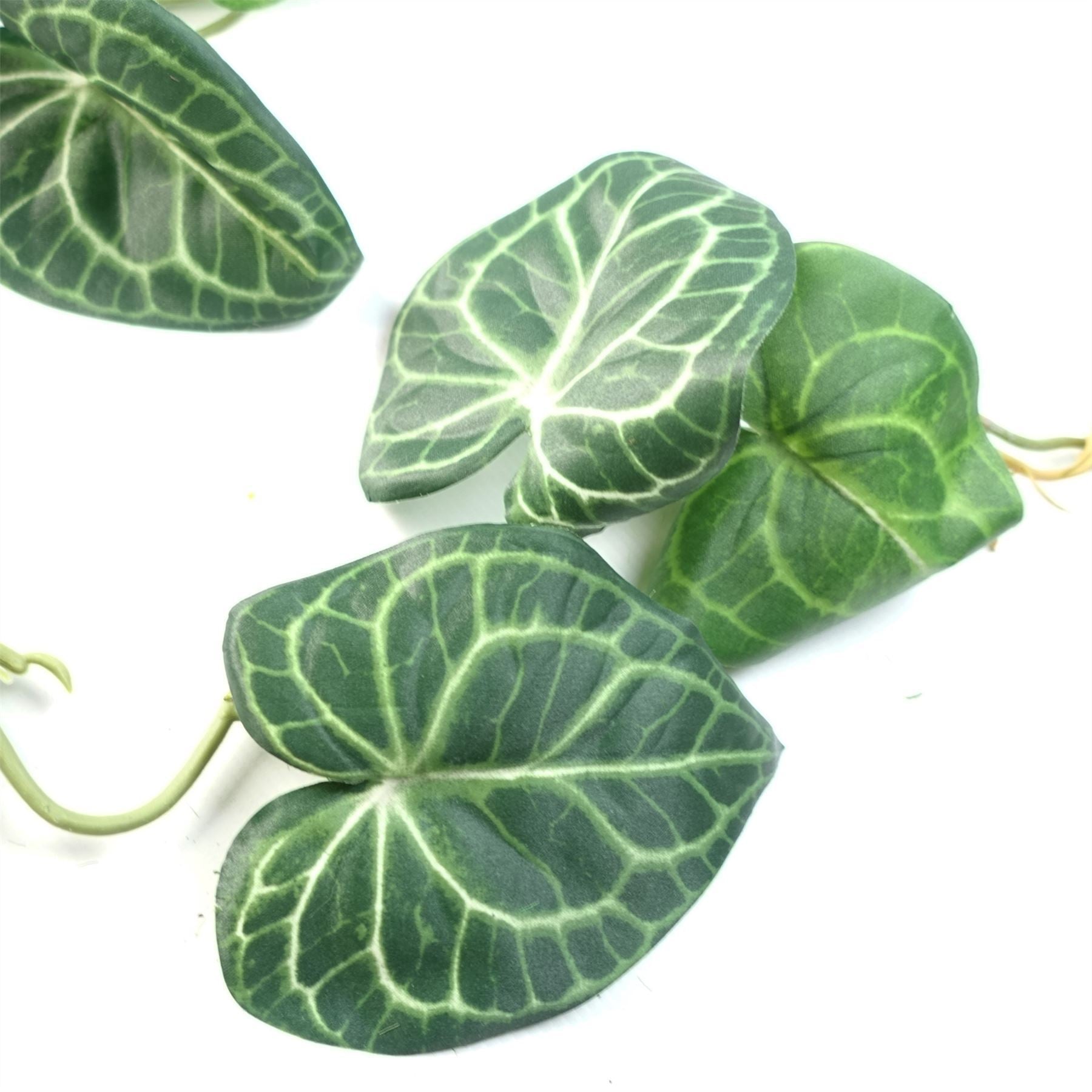 6 x 100cm Artificial Hanging Trailing Rounded Ivy Plant - Premium Quality