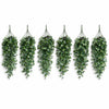 Pack of 6 x 75cm Artificial Trailing Round Leaf Hanging Foliage Plant - Soft Eucalyptus Green