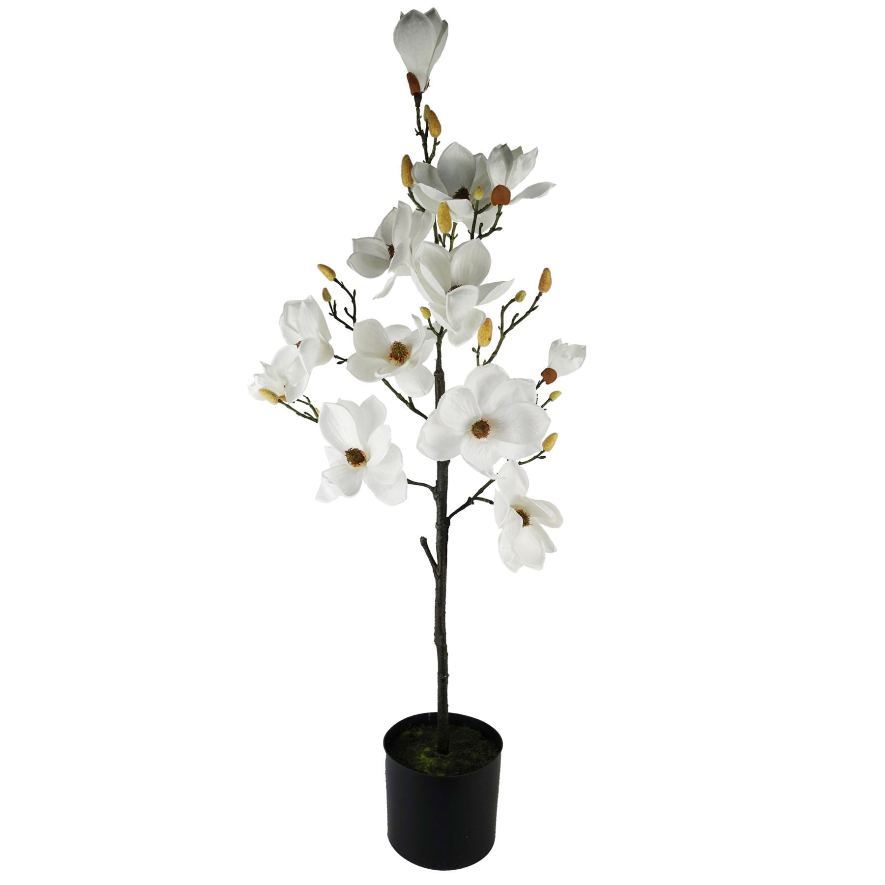 Magnolia Artificial Tree White Potted Botanik