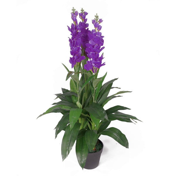 Artifical Orchid Plant 100cm Lilac 100cm Plants Flowers