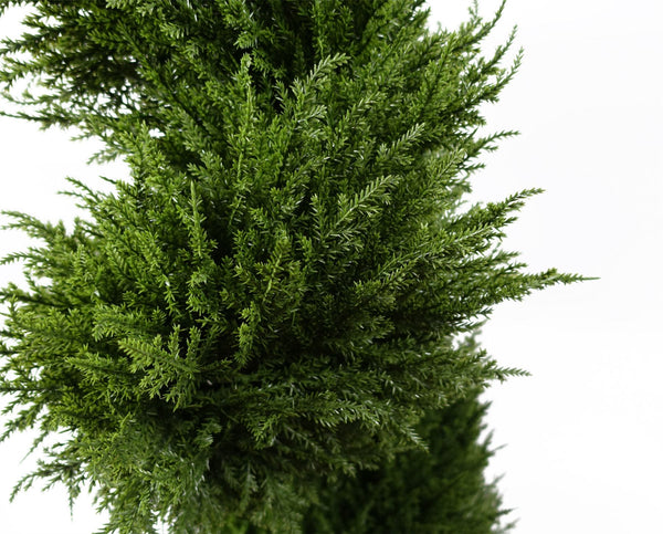 Leaf 120cm Sprial Cypress Artificial Tree UV Resistant Outdoor