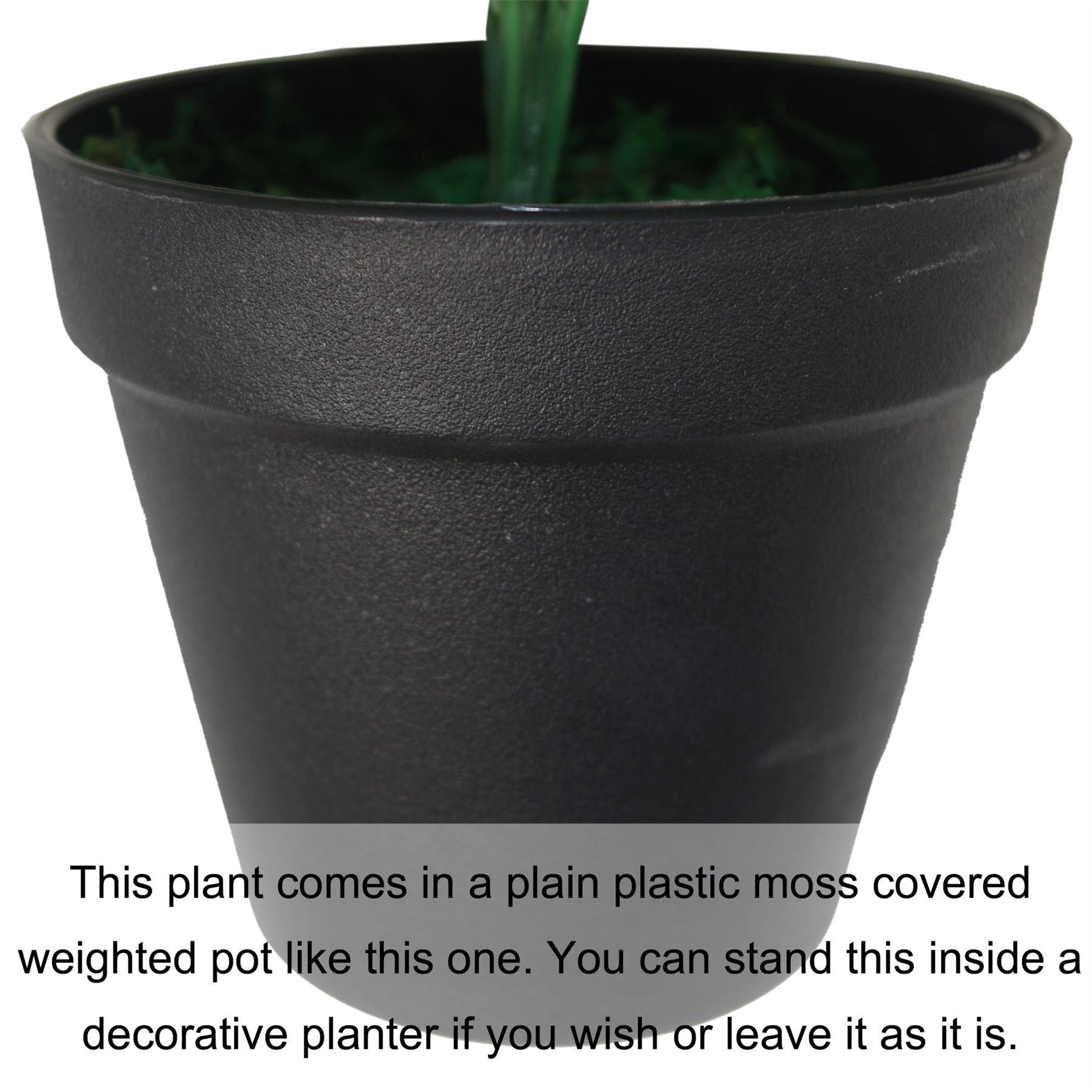 45cm Leaf Design UK Realistic Large Artificial Foliage Plant with Pot