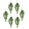 Pack of 6 x Hanging UV and Fire Resistant Artificial Fronded Thyme Plant 70cm