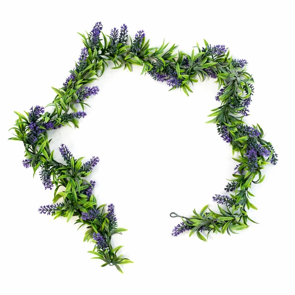 140cm Artificial Lavender Greenery Garland Hanging Decoration - Premium Quality