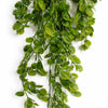 Pack of 6 x 75cm Artificial Trailing Round Leaf Hanging Foliage Plant - Classic Gloss Green