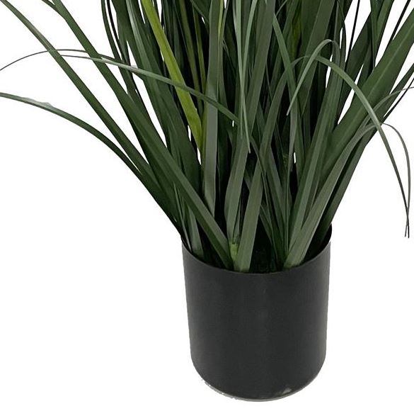 95cm Artificial Grass Plant Potted with Flower Detail - Premium Quality
