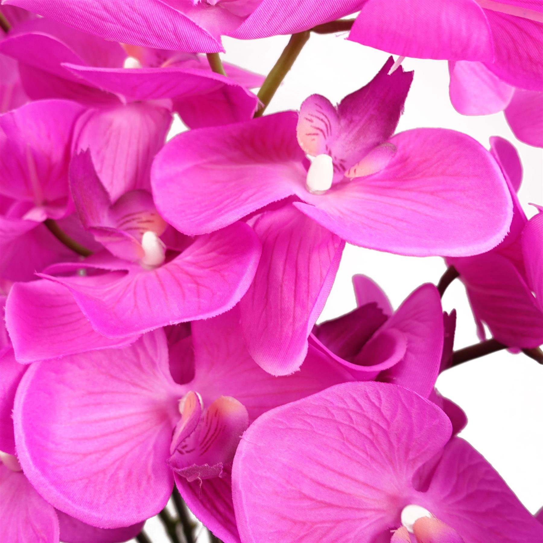 Artificial Deluxe Bush Orchid Pink 85cm Bush Orchid Lots Flowers