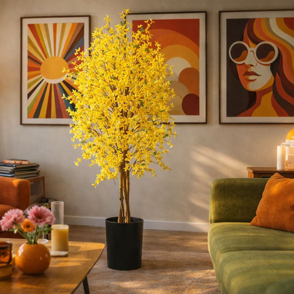 150cm Artificial Forsythia Tree - Premium Quality