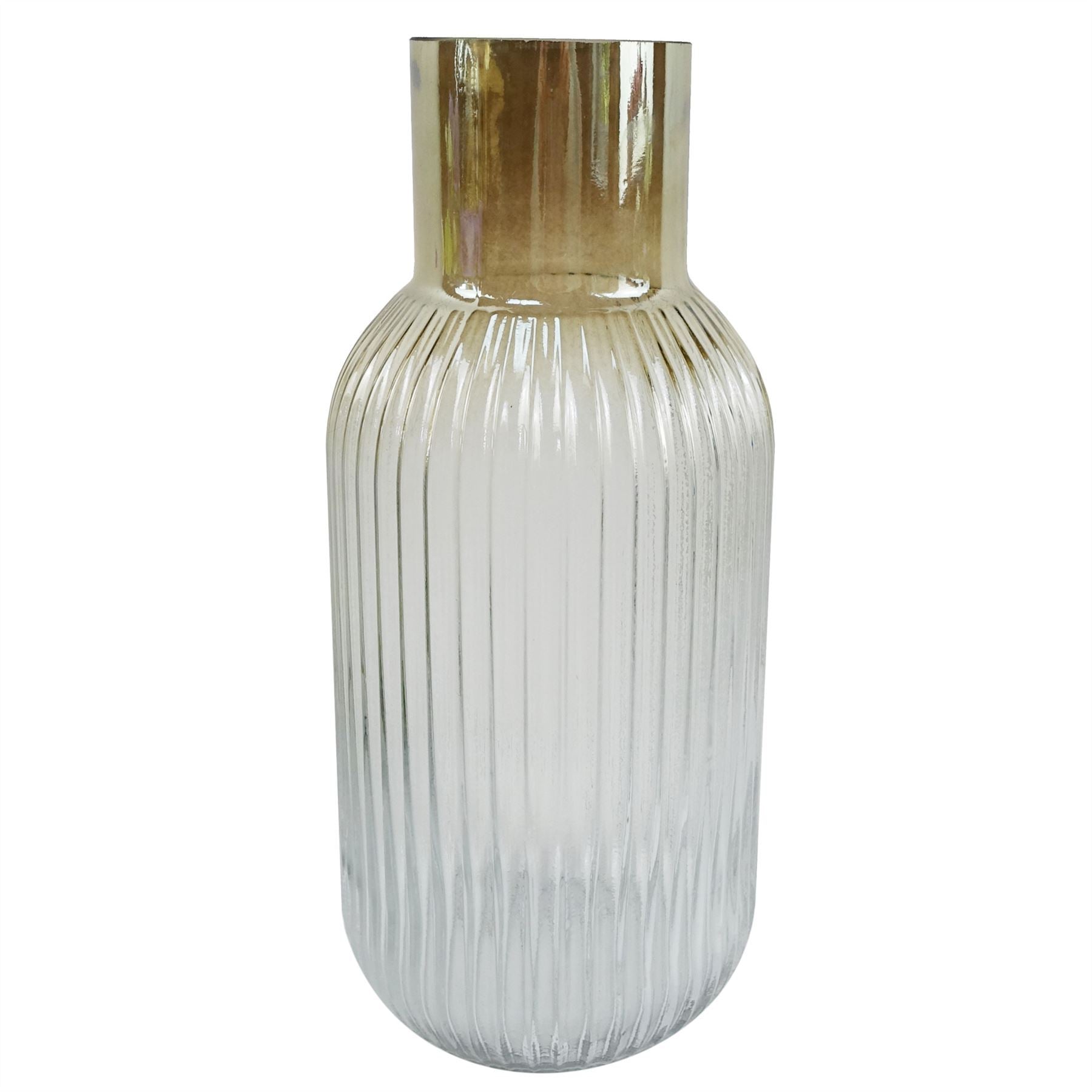 75cm White Starflower Display Ombre Glass Vase - Premium Quality