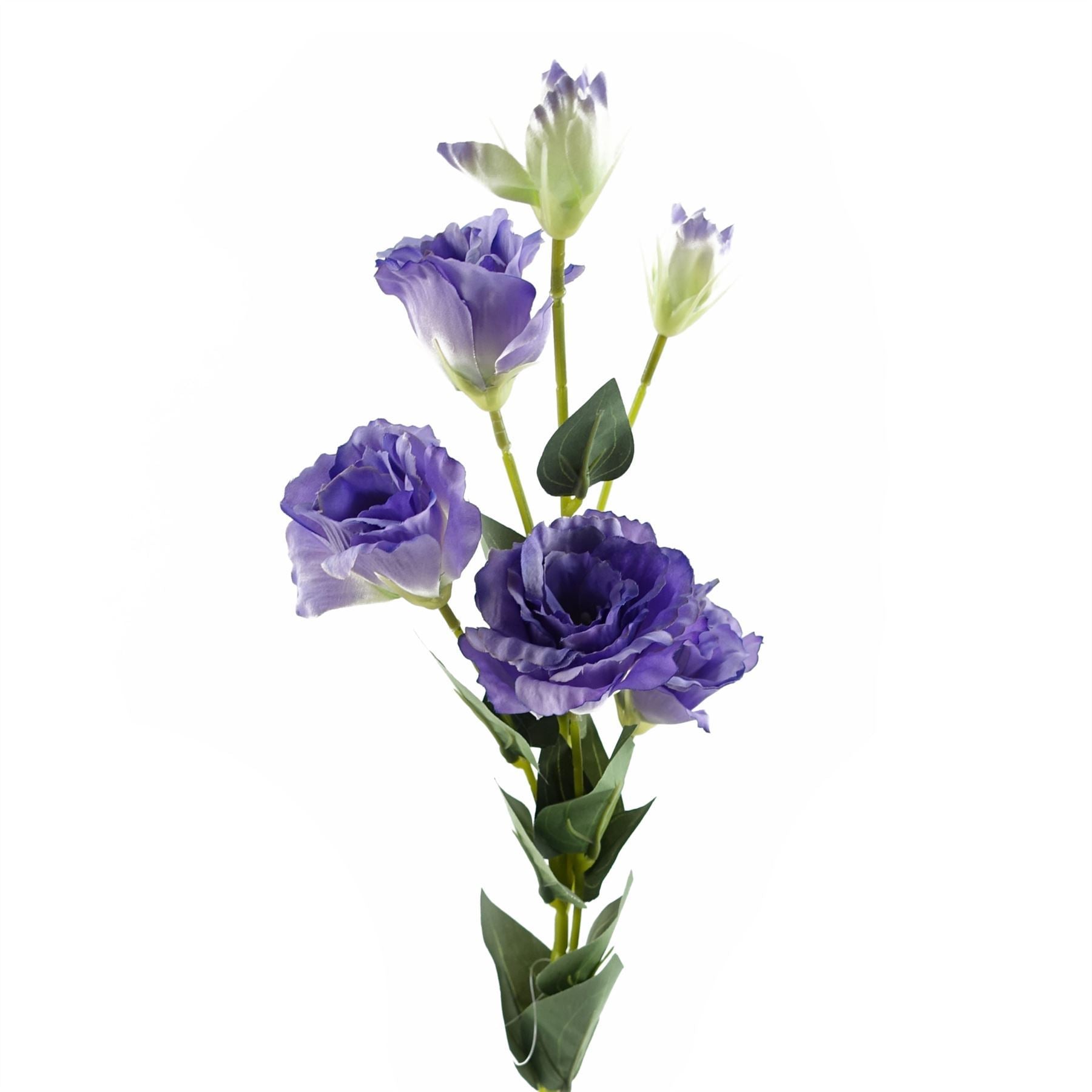 Pack of 6 x 80cm Artificial Purple Wild Rose Stem - 36 Flowers - Premium Quality