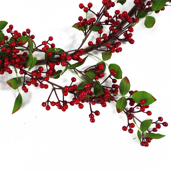 Christmas Natural Look Red Berry Floristry Garland 150cm Botanik