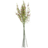 Pack of 6 x 100cm Artificial Foliage Stem with Small Flowers - Purple - Premium Quality