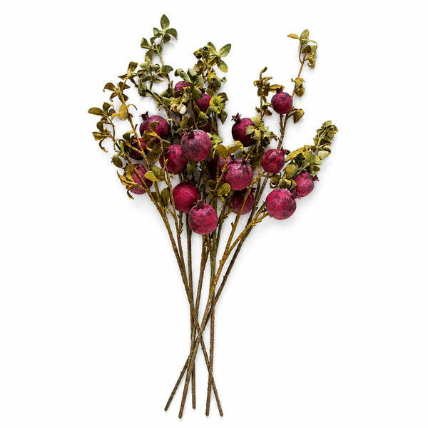 75cm Artificial Pomegranate Stem Artificial Purple