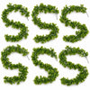 Pack of 6 x 170cm Artificial Green Mixed Foliage Floral Garland Hanging Decoration