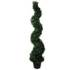120cm Artificial Natural Boxwood Spiral Topiary - Premium Quality