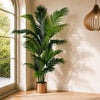 Artificial Palm Tree Extra Large - HUGE 180cm 6FT Copper Metal Planter
