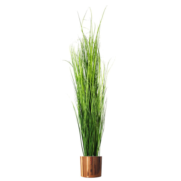 Modern Metal Planter Planter Polished Copper Colour H made 18cm