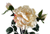 6 x 60cm Peony Artificial Flower Cream - 6 flowers 18 buds - Premium Quality