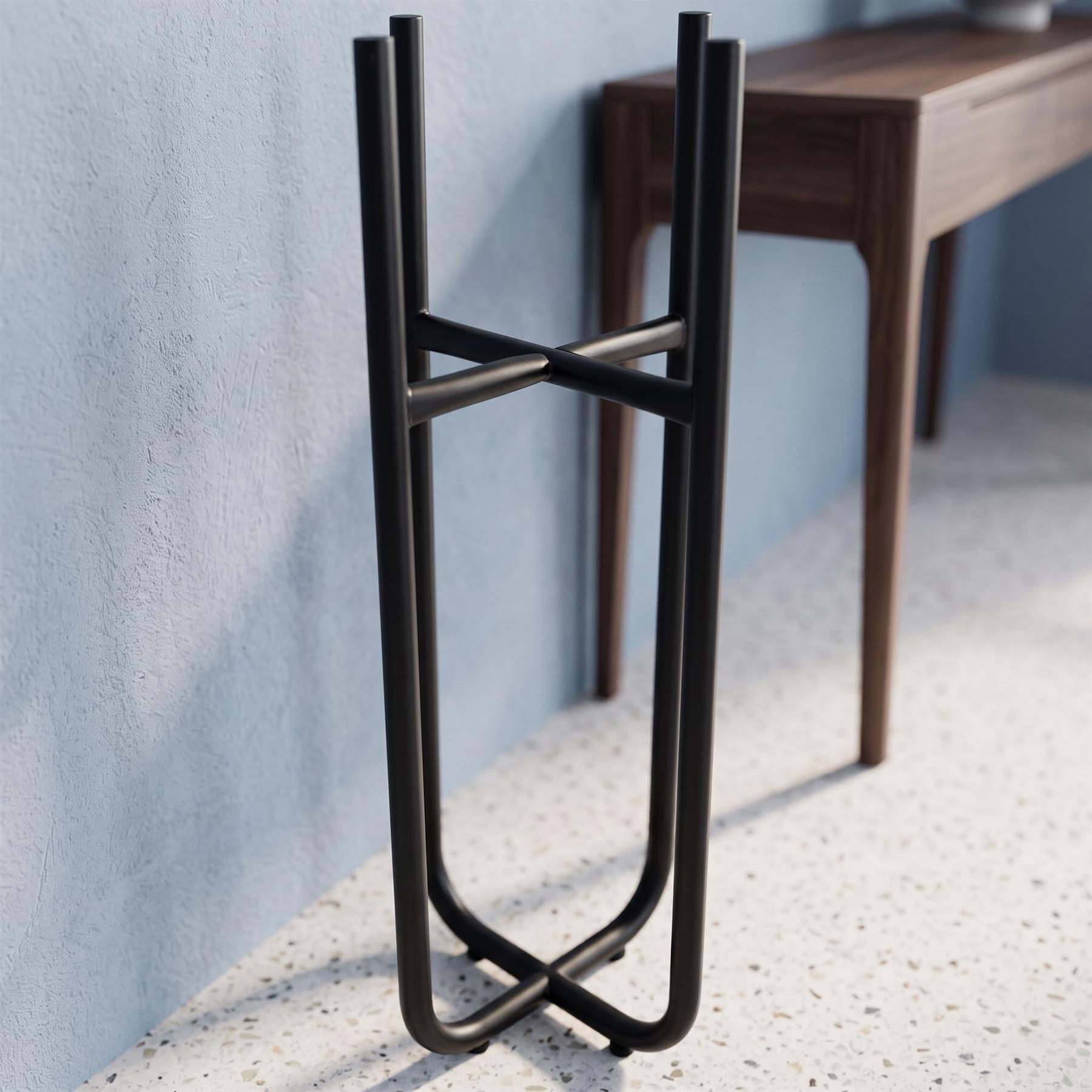Large Black Planter Stand (Planter not included) 62cm x 18cm - Premium Quality