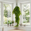 Pack of 6 x 75cm Artificial Trailing Fern Bush Hanging Faux Greenery Plant - Premium Quality