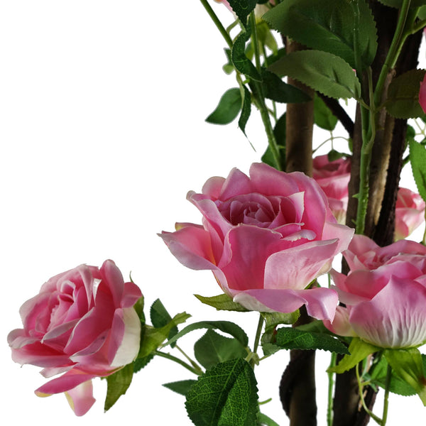 Artificial Pink Rose Tree