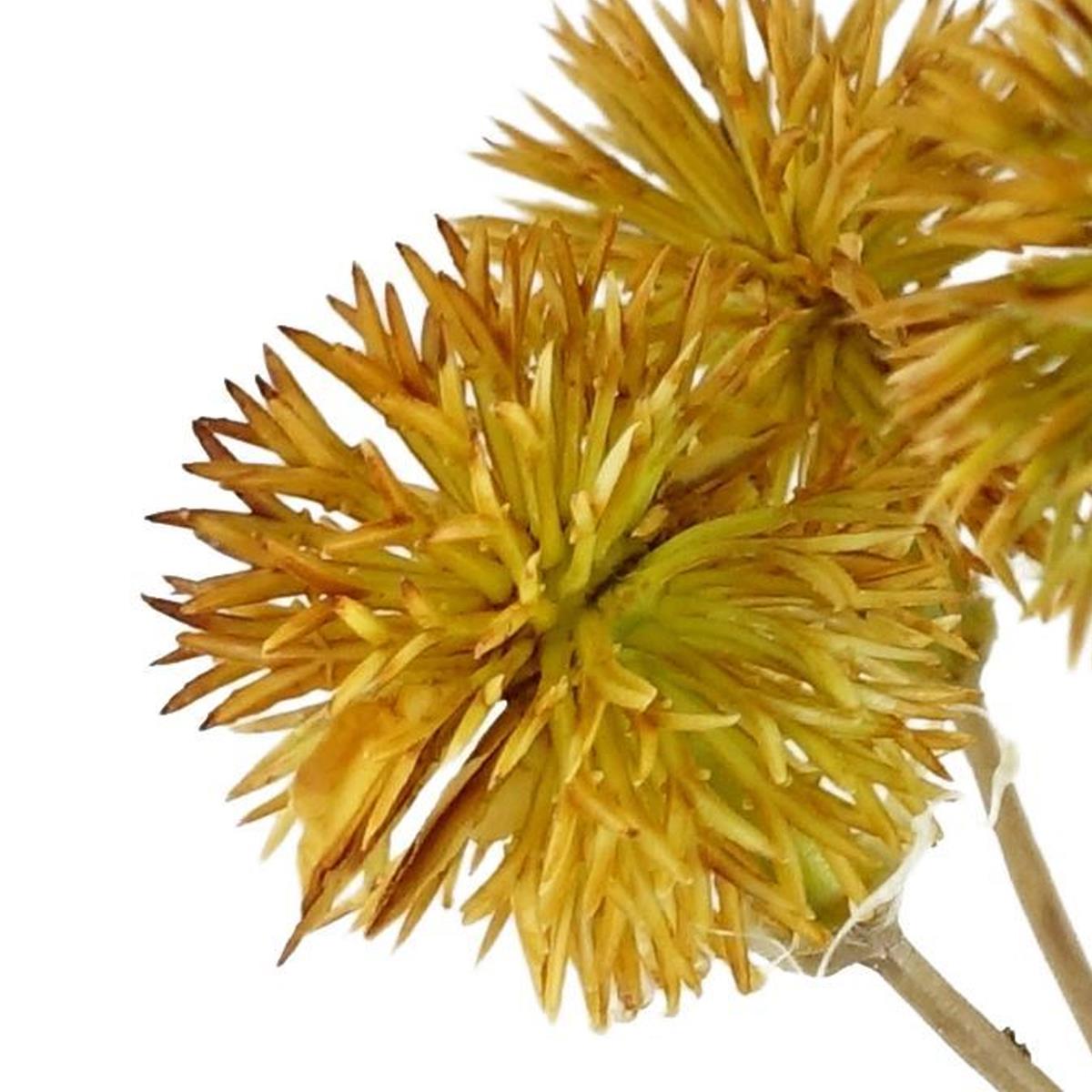 Pack of 6 x 85cm Craspedia Stem Yellow Artificial - Premium Quality