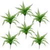 6 x 60cm Artificial Bushy Dixie Wood Fern Dark Green Plant - Premium Quality