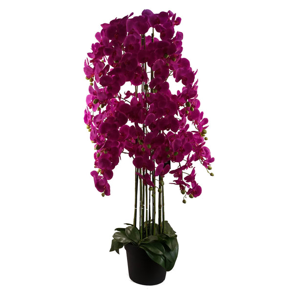 Giant Purple Orchid Plant Artificial 189 flowers REAL TOUCH Botanik