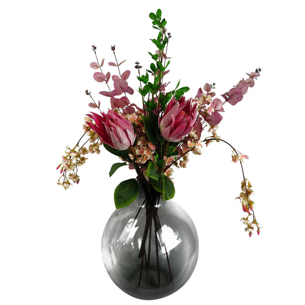 Pack of 6 x 110cm Natural Pink Trailing Cherry Blossom Stem Artificial - Premium Quality