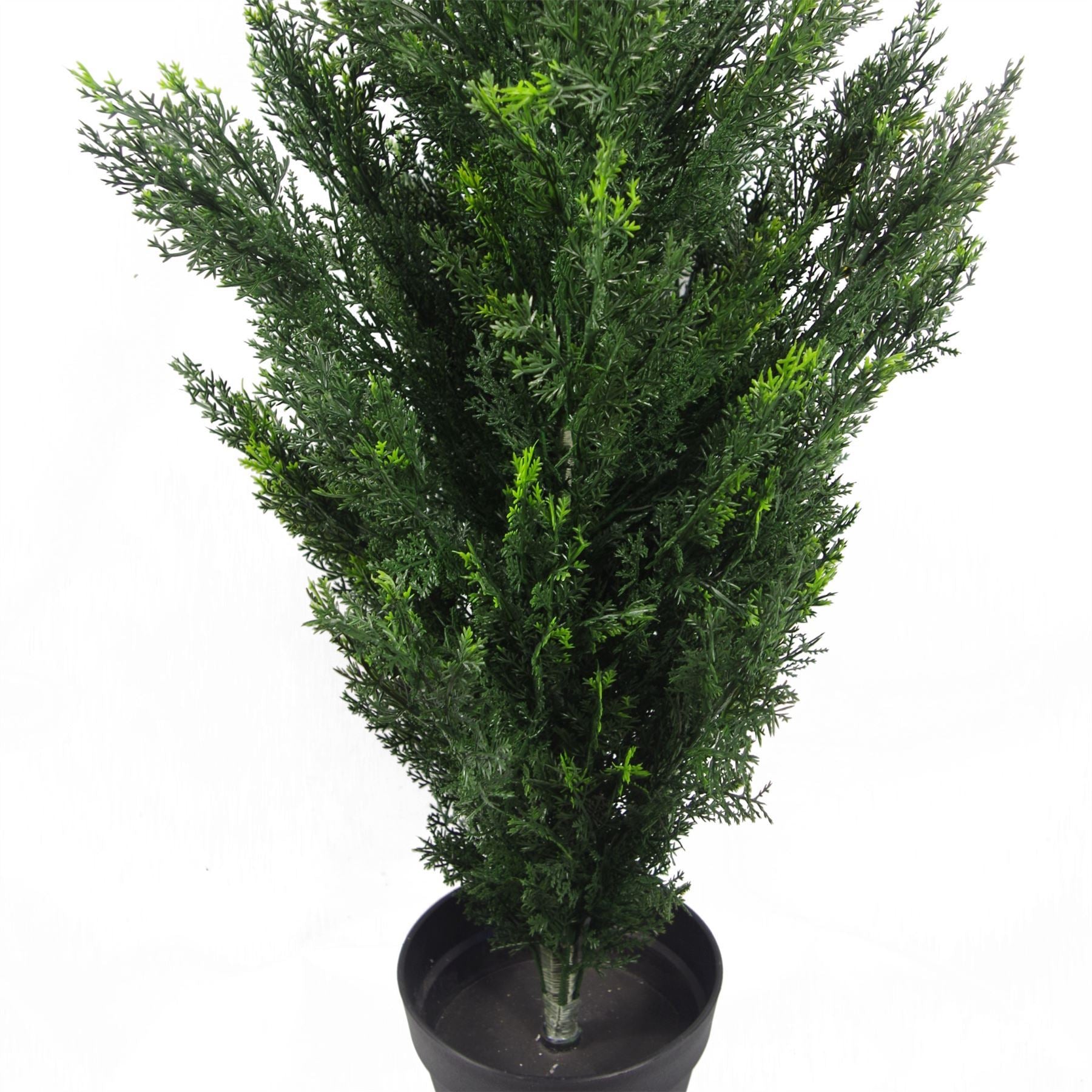 120cm Pair of Artificial Cedar Cypress Topiary UV Resistant - Premium Quality