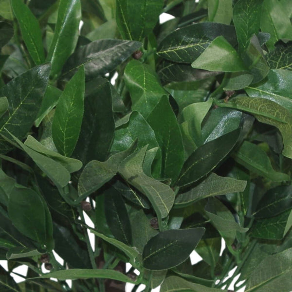 Pair of 50cm Dwarf Artificial Bay Trees Laurel Topiary Bushes - Premium Quality