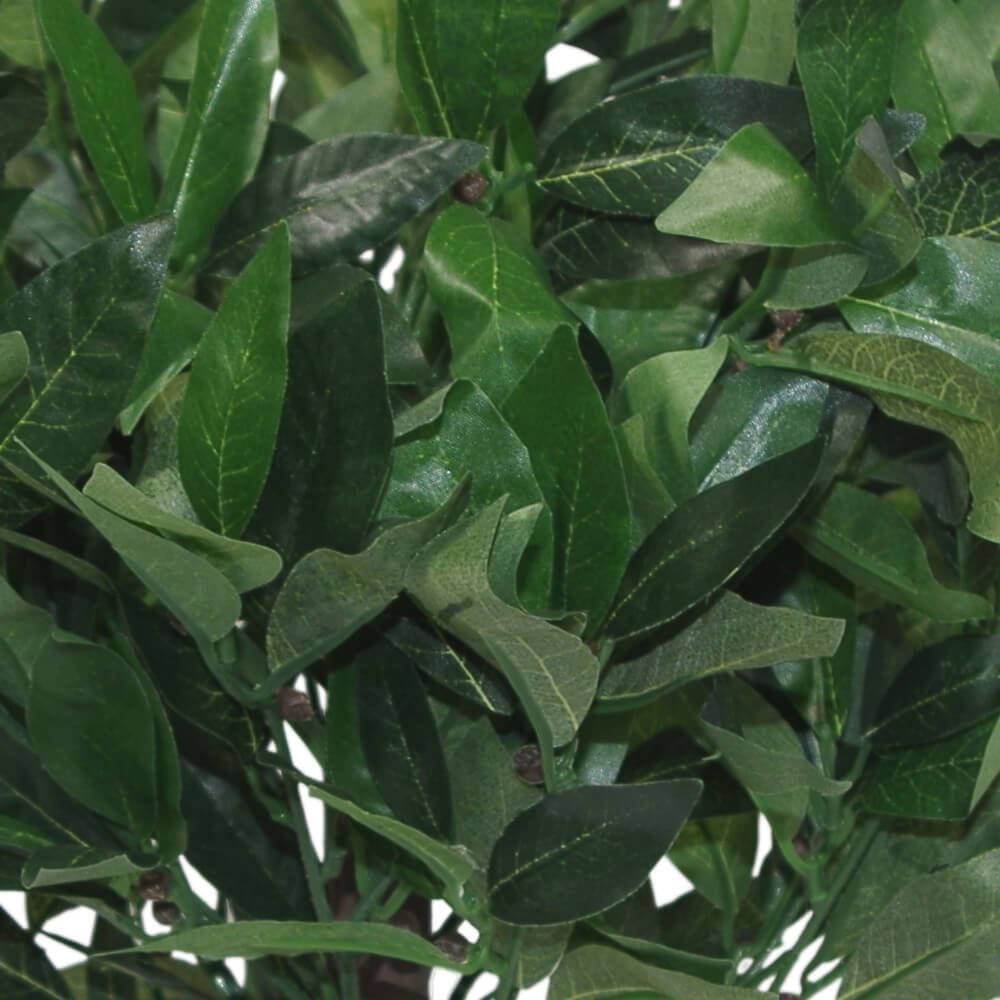 Pair of 50cm Dwarf Artificial Bay Trees Laurel Topiary Bushes - Premium Quality