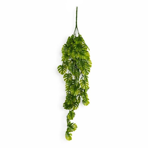 Pack of 6 x 70cm Hanging Mini Monstera Leaf Plant