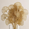 Pack of 6 x 65cm Golden Leaves Flower Arrangement Decoration - Premium Quality