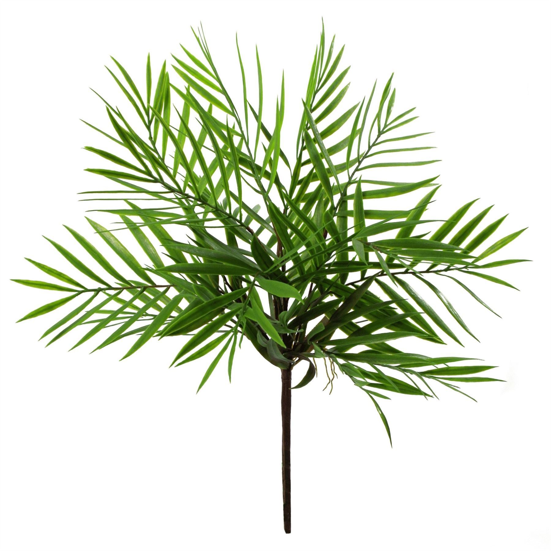 6 x 40cm Artificial Bamboo Palm Bush Plant - Premium Quality