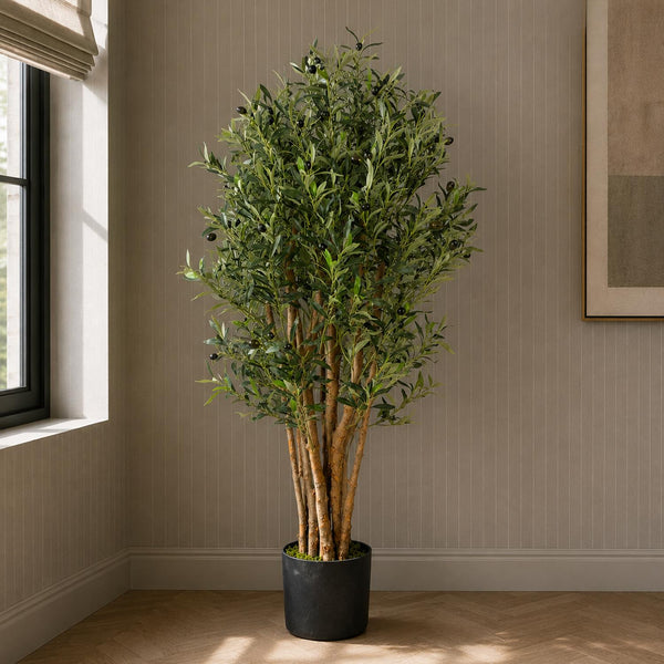 Artificial Olive Tree Plant Premium 125cm Luxury Olive Realistic House Plants Botanik