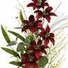 50cm Artificial Burgundy Lily Wildflower Bouquet