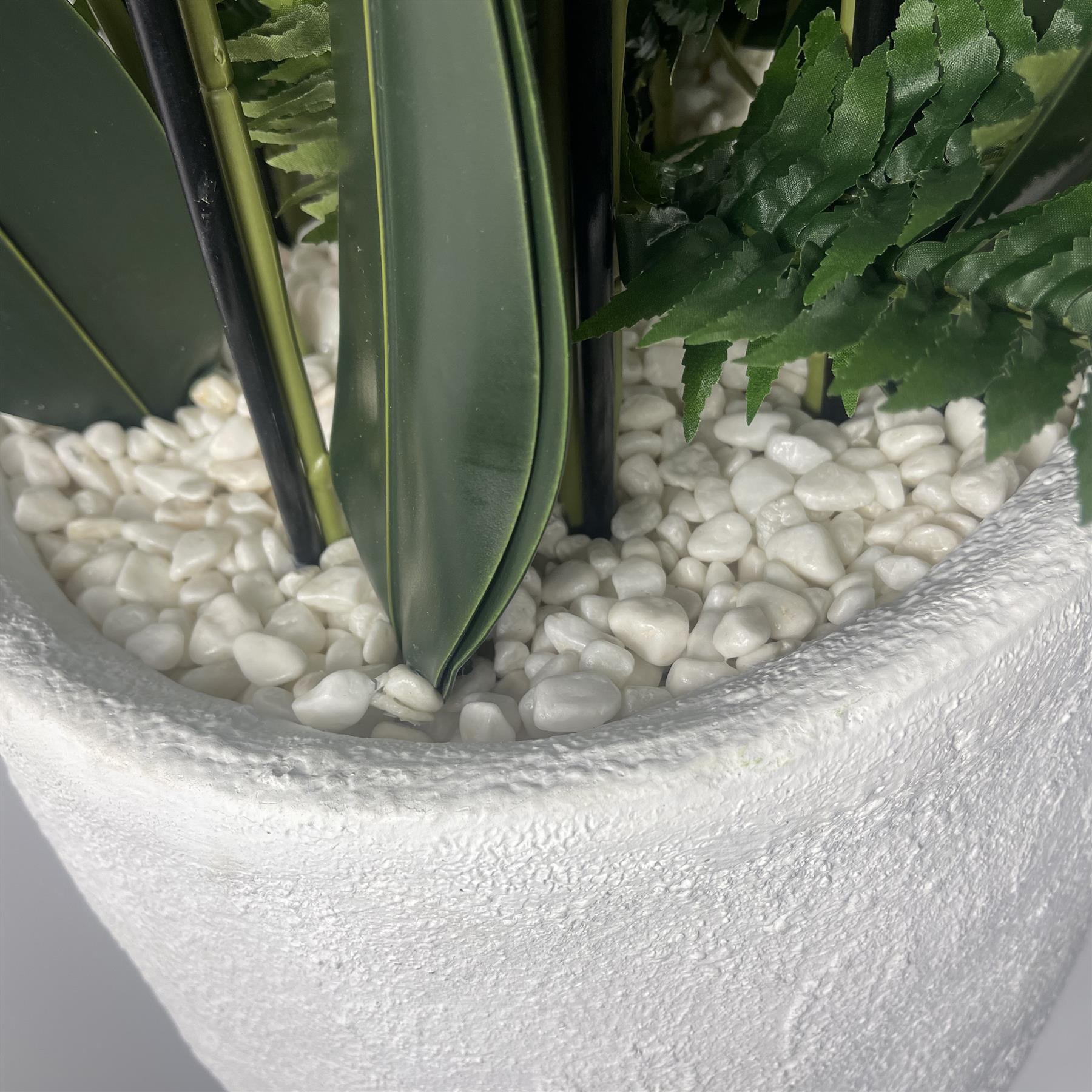 150cm White Orchid Potted Display Artificial