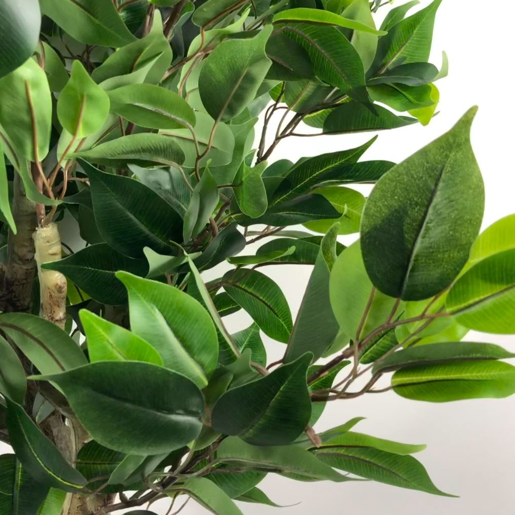 110cm Artificial Evergreen Ficus Tree Copper Planter
