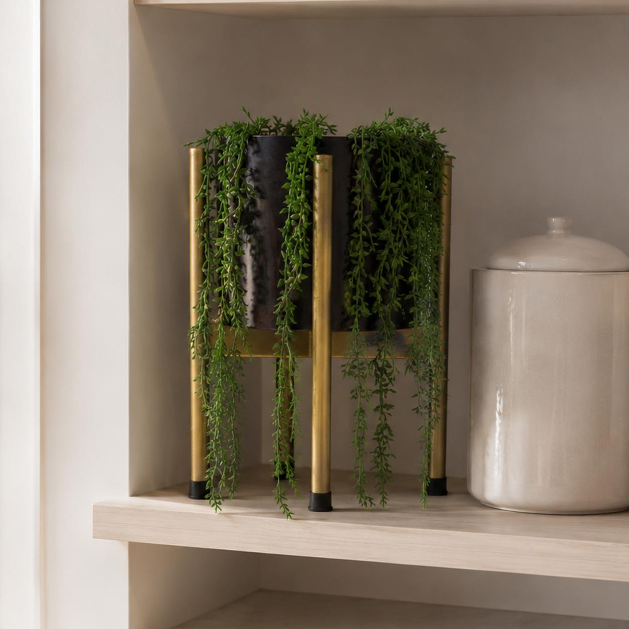 Leaf Artificial Hanging Fern Plant 58cm Pack x 6