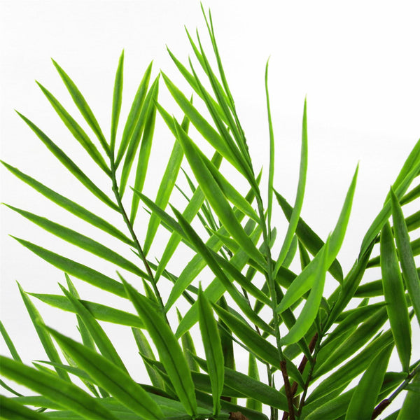 6 x 40cm Artificial Bamboo Palm Bush Plant - Premium Quality