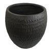 43cm Inoke Embossed Large Grey Composite Planter Plant Pot