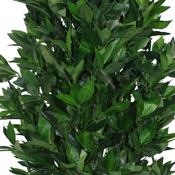 120cm Leaf Realistic Artificial Bay Cone Pair Laurel Topiary