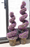 90cm Purple Large Botanik Spiral with Decorative Planter - Premium Quality